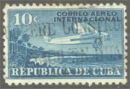 AV-51 Cuba 10c Bleu Avion Airplane Flugzeug Aereo Vliegtuig - Airplanes