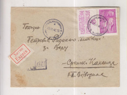 YUGOSLAVIA, 1948 SREMSKA MITROVICA Registered Priority Cover - Briefe U. Dokumente