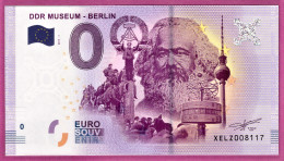 0-Euro XELZ 2017-1 DDR MUSEUM - BERLIN - MARX S-2a Grün - Private Proofs / Unofficial