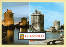 17. LA ROCHELLE – 2 Vues / Blason / Carte Toilée (voir Scan Recto/verso) - La Rochelle