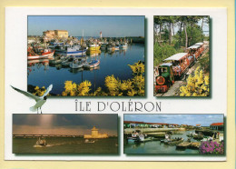17. ILE D'OLERON – Multivues / Bateaux / Mouette / Petit Train (animée) (voir Scan Recto/verso) - Ile D'Oléron