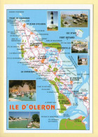 17. ILE D'OLERON – Carte Géographique – Multivues (voir Scan Recto/verso) - Ile D'Oléron