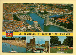 17. LA ROCHELLE – Capitale De L'Aunis / Blason / Multivues (voir Scan Recto/verso) - La Rochelle