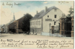 Marche Hôtel De La Cloche Colorée Nels Bruxelles Série 121 N° 12  Circulée En 1904 - Marche-en-Famenne