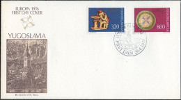 Europa CEPT 1976 Yougoslavie - Jugoslawien - Yugoslavia FDC2 Y&T N°1524 à 1525 - Michel N°1635 à 1636 - 1976