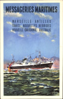 Artiste CPA Messageries Maritimes, Dampfer, Reklame - Publicité
