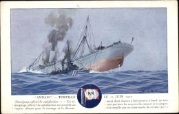 Artiste CPA Dampfschiff Annam, Messageries Maritimes, Versenkt 1917 - Autres & Non Classés
