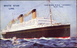 Artiste CPA Passagierdampfer RMS Homeric, White Star Line - Autres & Non Classés