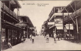 CPA Port Said Ägypten, Rue De Commerce, The Egyptian Postcards Store - Autres & Non Classés