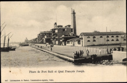 CPA Port Said Ägypten, Leuchtturm, Quai Francaois Joseph - Other & Unclassified