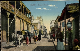 CPA Suez Ägypten, Colmar Street - Autres & Non Classés