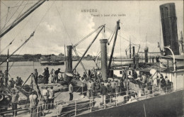 CPA Antwerpen Antwerpen Flandern, Arbeit An Bord Eines Schiffes - Other & Unclassified