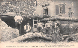 Le POUZIN (Ardèche) - Inondations Des 8 Et 9 Octobre 1907 - Maison Du Docteur Helme - Le Pouzin
