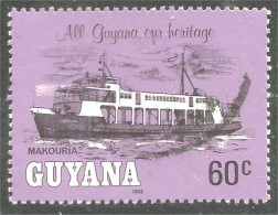 BA-554 Guyana Bateau Makouria Boat Ship Schiff Boot Barca Barco - Bateaux