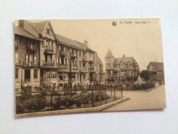 Carte Postale Ancienne La Panne Place Albert 1er - De Panne