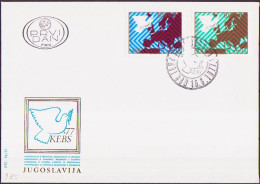 Europa KSZE 1977 Yougoslavie - Jugoslawien - Yugoslavia FDC Y&T N°1580 à 1581 - Michel N°1692 à 1693 - Idées Européennes