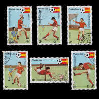 World Cup Soccer.82 LAOS. 1981SCOTT Nos. 337-342 USED - Sonstige & Ohne Zuordnung
