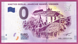 0-Euro XELZ 2018-4 NINETIES BERLIN - ANARCHIE WANDEL VISIONEN - Private Proofs / Unofficial