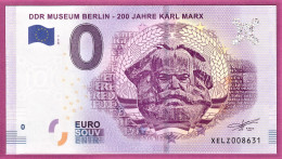 0-Euro XELZ 2018-5 DDR MUSEUM BERLIN - 200 JAHRE KARL MARX - Privatentwürfe