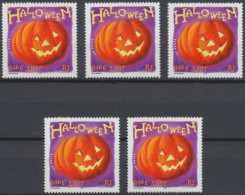 2001 - 3428 - Halloween - 5 Timbres Du Feuillet N° 40 - Unused Stamps
