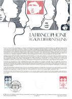 FRANCE    Document "Collection Historique Du Timbre Poste"    La Francophonie   N° Y&T  2347 - Postdokumente