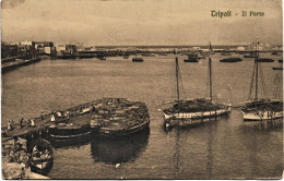 1913-Tripoli Il Porto, Viaggiata - Libye