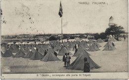 1912-Tripoli Il "Genio" Accampato Alle Porte Di Tripoli - Libye