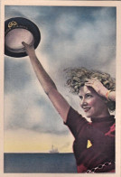 1940circa-Regia Marina Donna Con Cappello In Primo Piano - Femmes