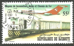 TR-98 Djibouti Avion Airplane Aereo Train Locomotive Lokomotive Zug Treno - Trains