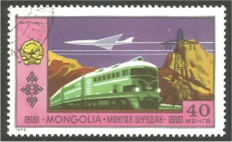 TR-30a Mongolie Train Locomotive Lokomotive Zug Treno Airplane Concorde - Mongolië
