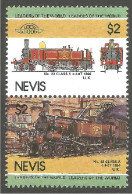 TR-27 Nevis Se-tenant Train Locomotive Lokomotive Zug Treno MNH ** Neuf SC - Eisenbahnen