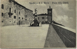 1911-San Marino Piazza Dell Liberta',al Verso Testo Pubblicitario Per Obbligazio - Lettres & Documents