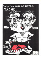 Lardie Georges Marchais Charles Fiterman PCF Jusqu'au Bout De Notre Tache  Illustration Illustrateur - Satirical