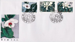 1986-Cina China T111 Rare Magnolia Liliflora Fdc - Lettres & Documents
