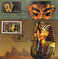 2001-Cina China MC47,Ancient Gilded And Gold Masks (Jointly Issued By China And  - Lettres & Documents