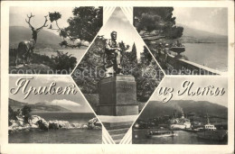 72575068 Jalta Yalta Krim Crimea Tschechow Denkmal Hafen Dampfer   - Ukraine