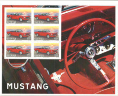 Sweden Sverige 2009 Oldtimer Cars  Mustang, Mi 2680 In Minisheet - Unused Stamps