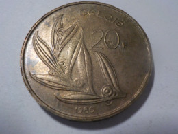BELGIQUE  20 Francs  1980 - 20 Frank