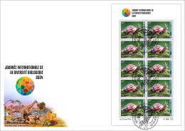 MALI 2024 FDC MS 10V - SNAIL SNAILS SHELL SHELLS ESCARGOT ESCARGOTS COQUILLAGE COQUILLAGES - Conchiglie