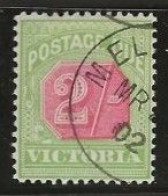 Victoria    .   SG    .   D 19     .   O      .     Cancelled - Used Stamps