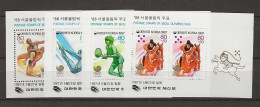 1987 MNH South Korea Mi Block 528-31 Postfris** - Corea Del Sur