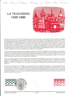 FRANCE    Document "Collection Historique Du Timbre Poste"    La Télévision   N° Y&T  2353 - Documents Of Postal Services