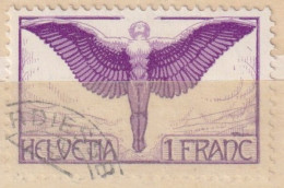 Ikarus F12z, 1 Fr.violett  OBERDIESSBACH       1933 - Gebraucht