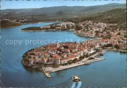 72574629 Korcula Panorama Hafen  - Croatie