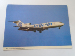 D203110     CPM  Airplane Avion Aircraft -  PAN AM Pan American Airways - Boeing 727 - 1946-....: Modern Tijdperk