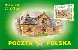 POLAND / POLEN, 2002, Booklet 51,  10x 1.10 Manor Houses - Postzegelboekjes