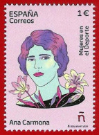 España. Spain. 2024. Mujeres En El Deporte. Ana Carmona - Unused Stamps
