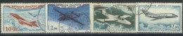 FRANCE - 1954/65 - AIR PLANES STAMPS SET OF 4, USED - Used Stamps