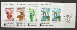 1987 MNH South Korea Mi Block 537-40 Postfris** - Korea (Süd-)