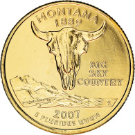 Monnaie, États-Unis, Montana, Quarter, 2007, U.S. Mint, Denver, Golden, FDC - 2010-...: National Parks